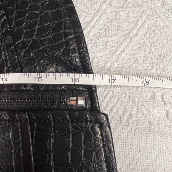 ModCloth Crocodile Rock Moto Faux Leather Jacket, size small in black, BNIB! - Picture 11 of 11